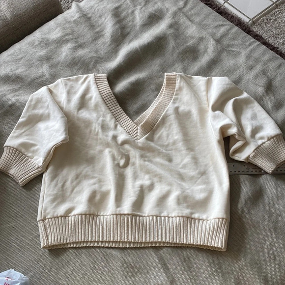 3.1 Phillip Lim French Terry Crop Sweater small - Picture 9 of 11